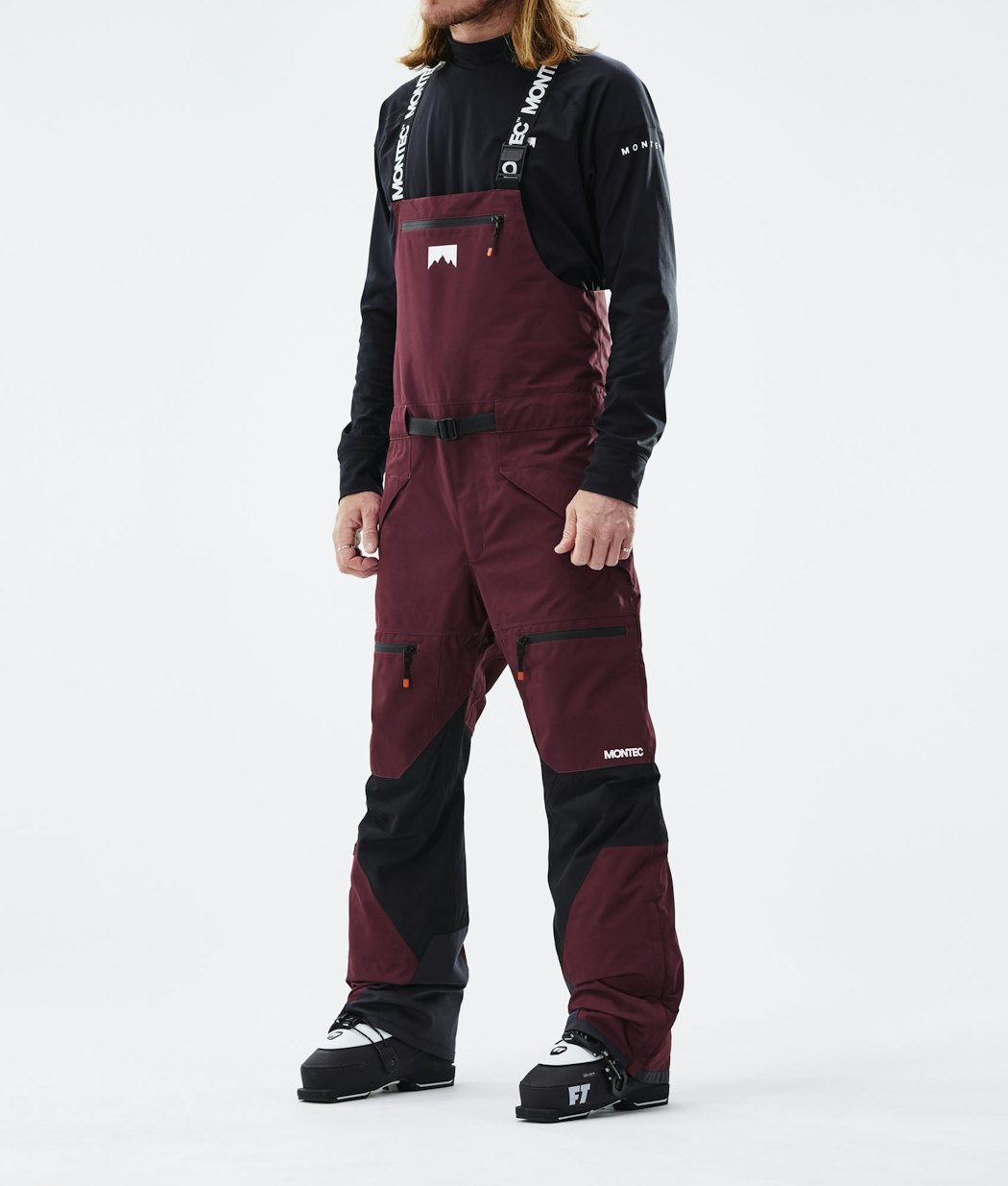 Moss 2021 Ski Pants Men Burgundy/Black