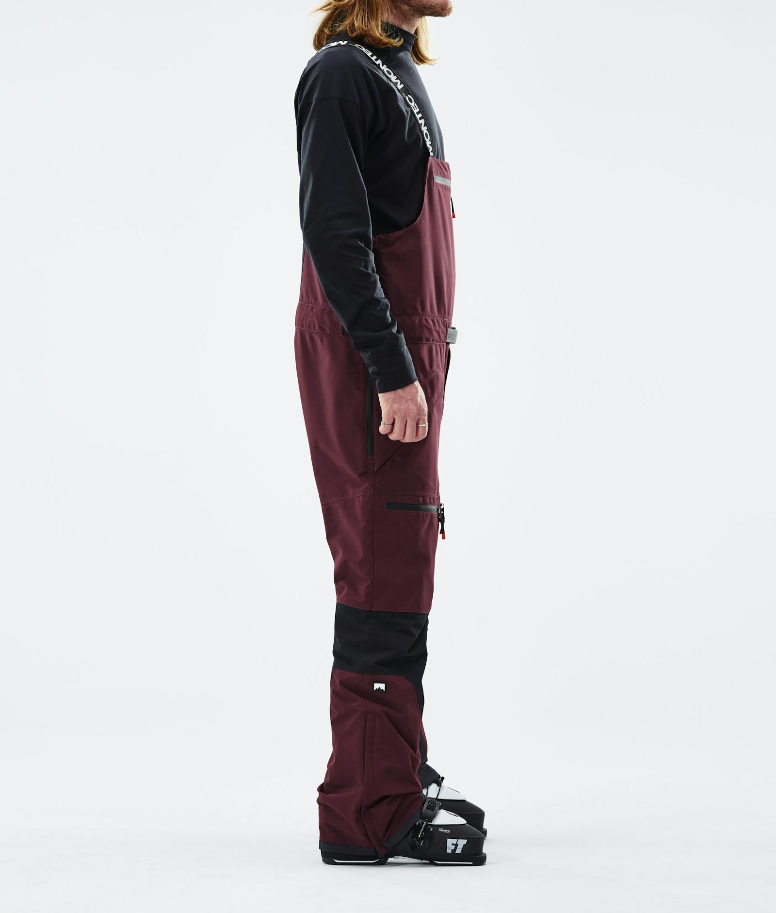 Moss 2021 Pantalon de Ski Homme Burgundy/Black