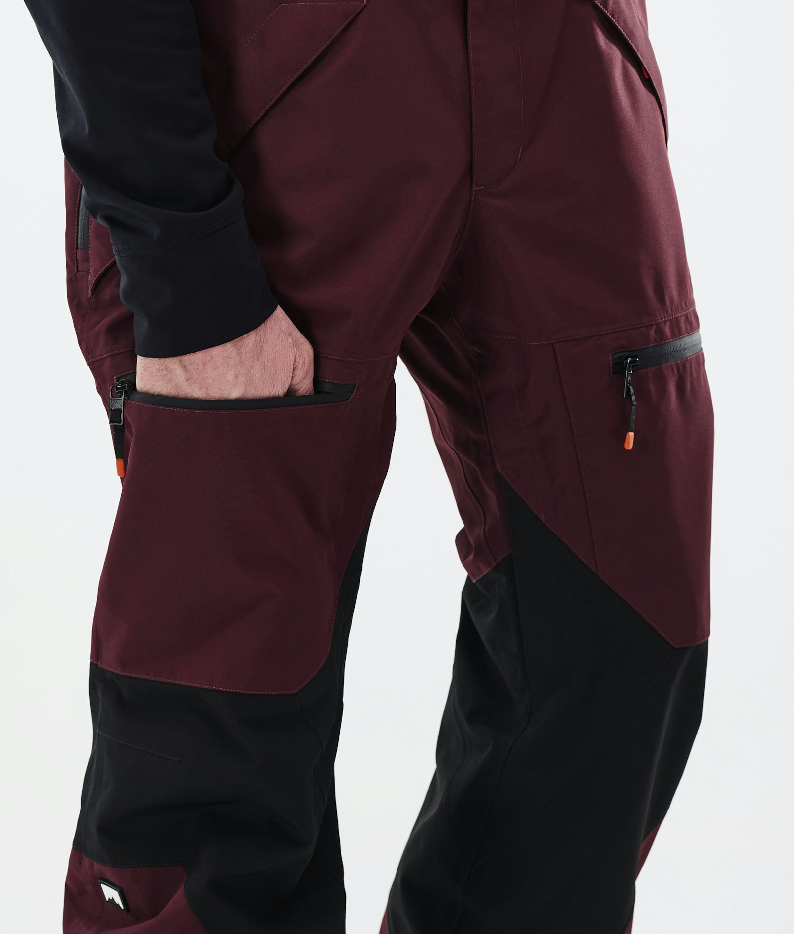 Moss 2021 Spodnie Snowboardowe Mężczyźni Burgundy/Black