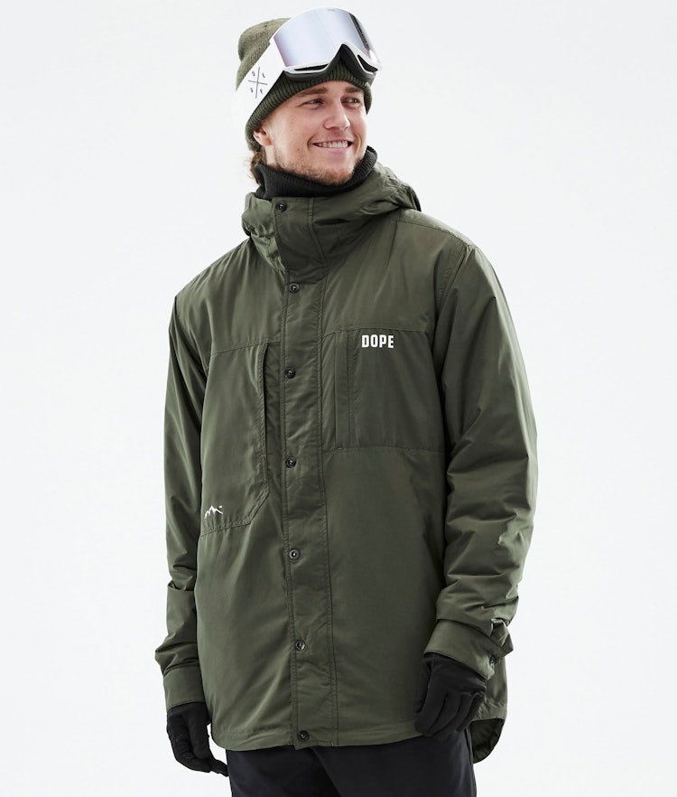 Insulated Midlayer Jacket Ski Men Olive Green, Image 1 of 12
