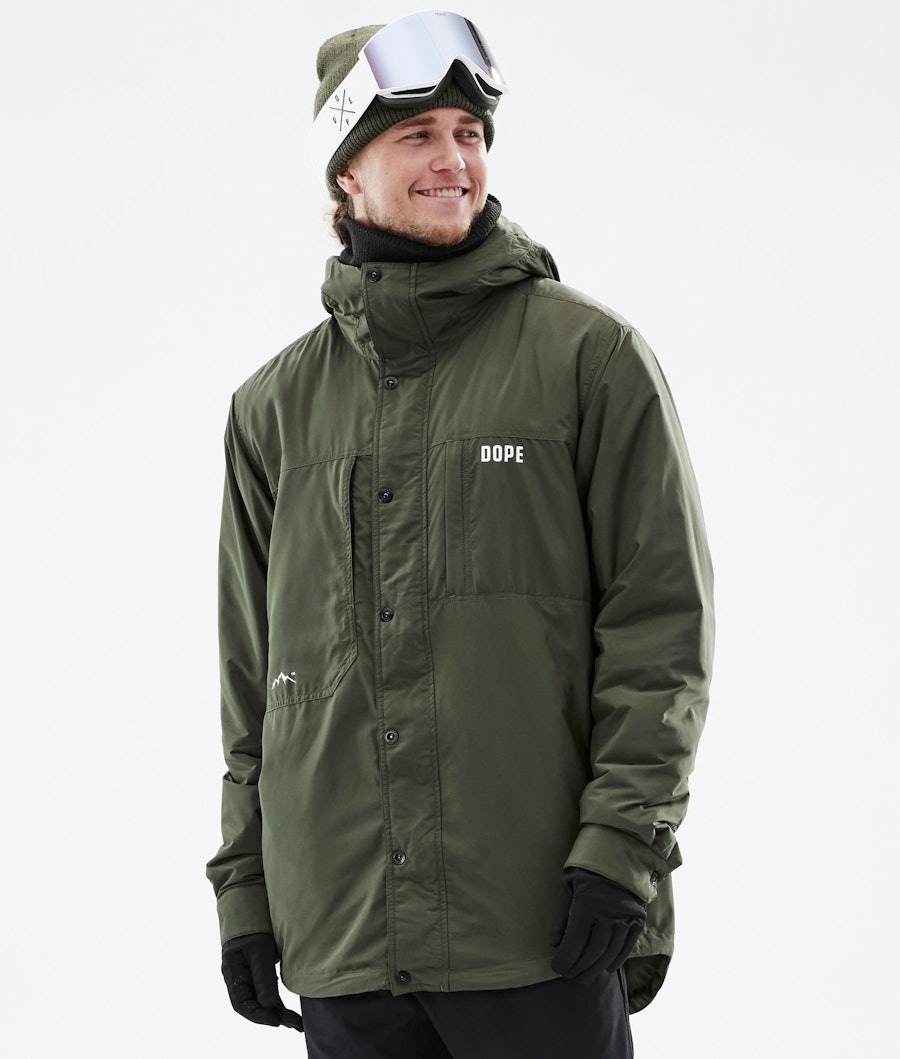 Dope Insulated Midlayer Jas Olive Green