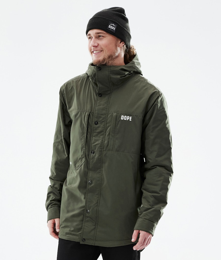 Dope Insulated Midlayer Outdoorjacke Olive Green