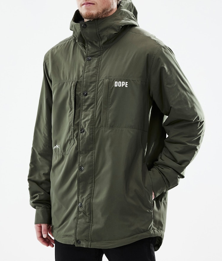Dope Insulated Veste - Couche intermédiaire Homme Olive Green Renewed, Image 9 sur 12