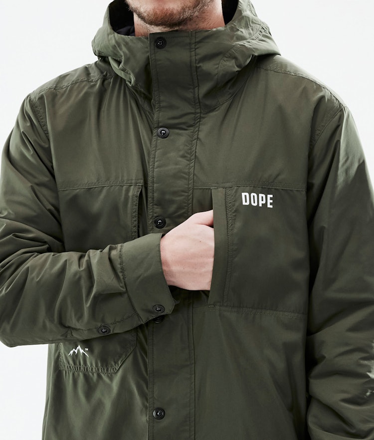 Dope Insulated Midlayer Jacket Outdoor Men Olive Green