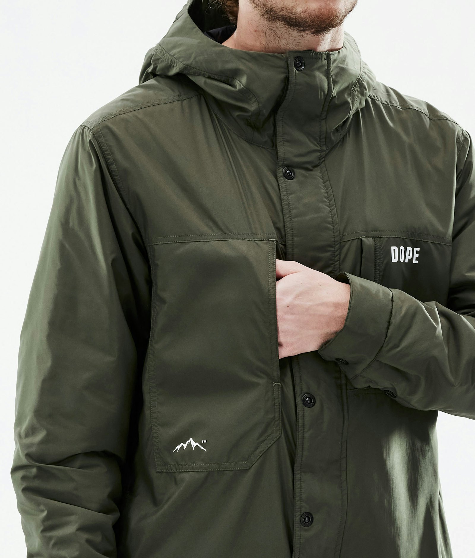 Insulated Veste - Couche intermédiaire Homme Olive Green Renewed, Image 11 sur 12