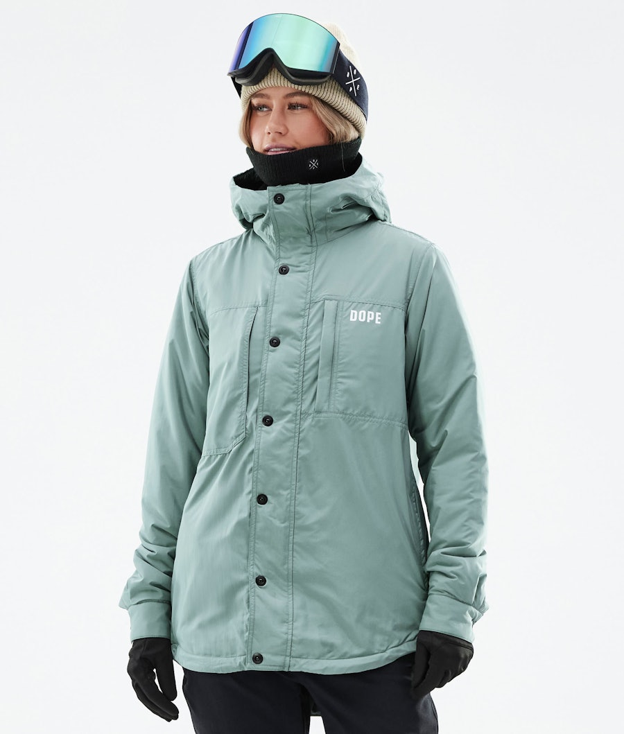 Dope Insulated W Midlayer Jas Faded Green
