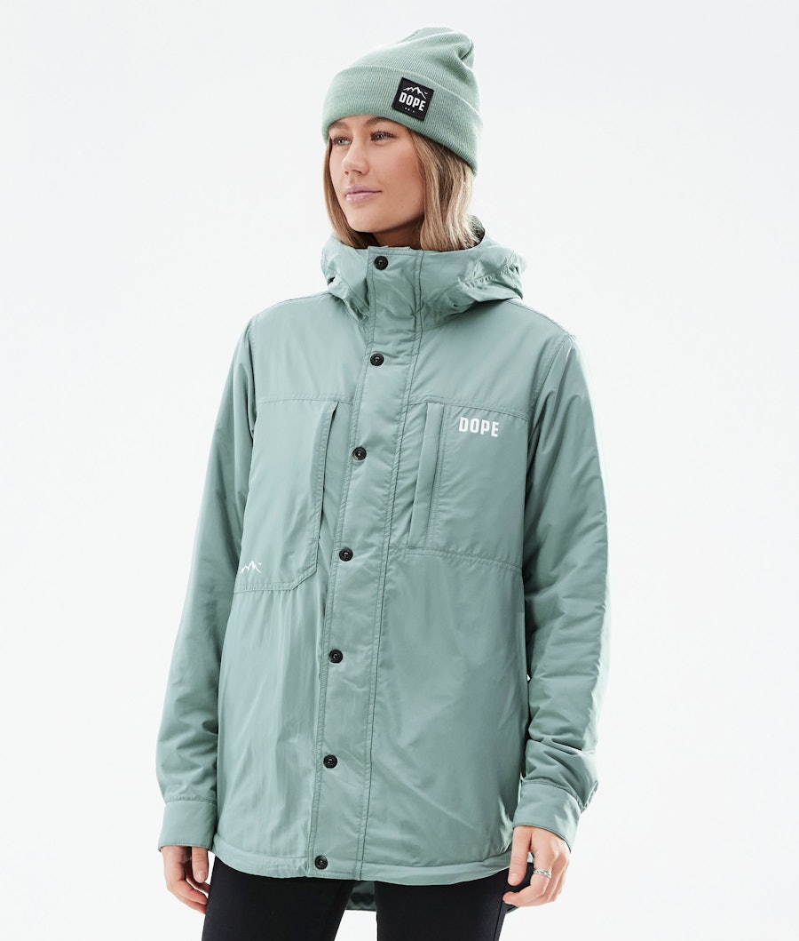 Dope Insulated W Midlayer Jas Outdoor Faded Green