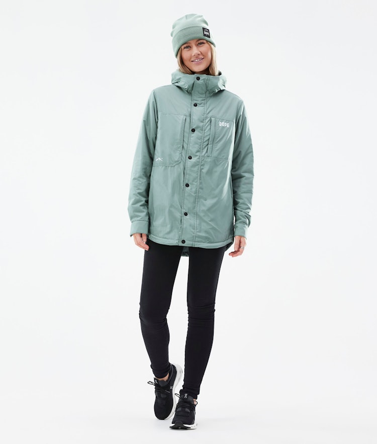 Insulated W Midlayer Jacket Outdoor Women Faded Green, Image 3 of 10
