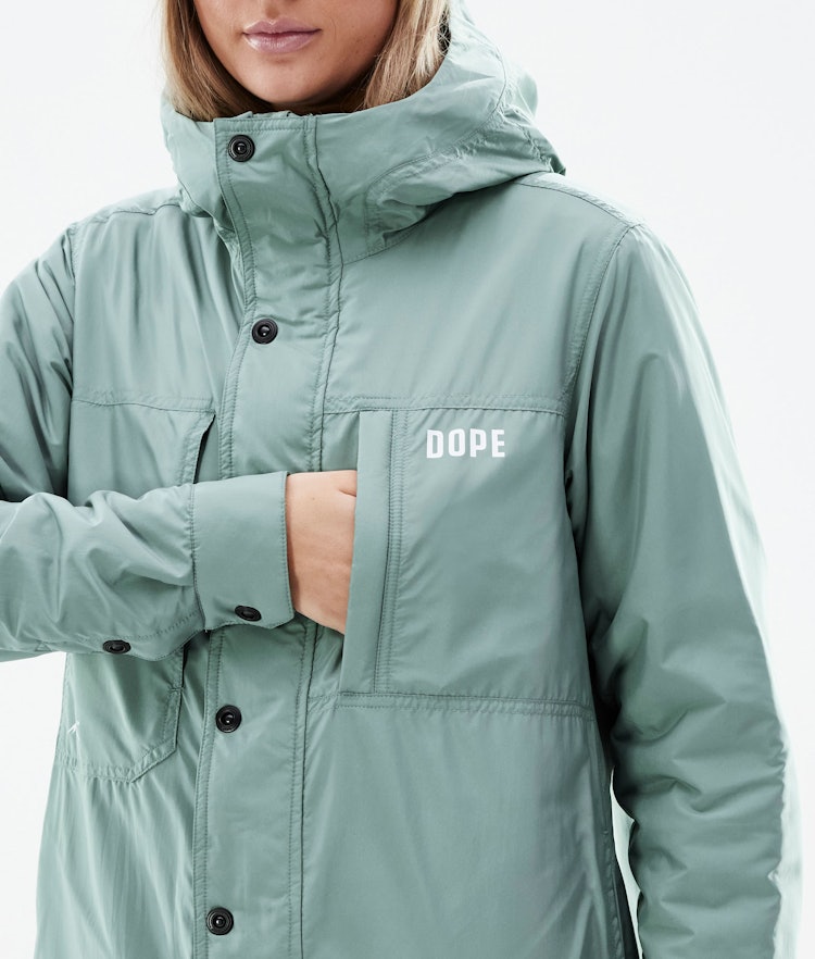Dope Insulated W Midlayer Jacket Outdoor Women Faded Green
