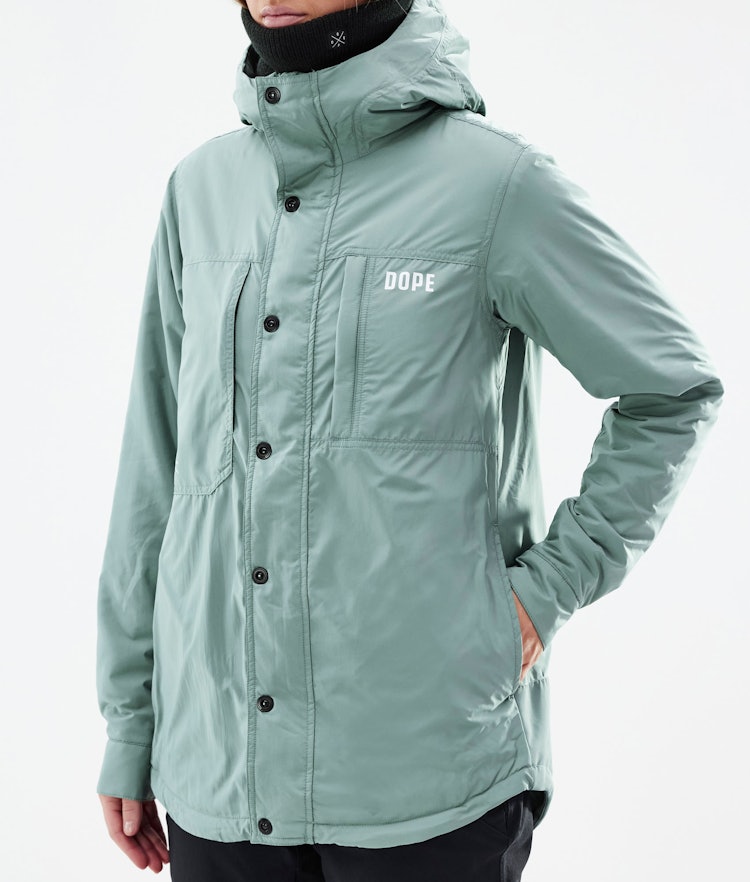 Insulated W Midlayer Jacket Women Faded Green, Image 9 of 12