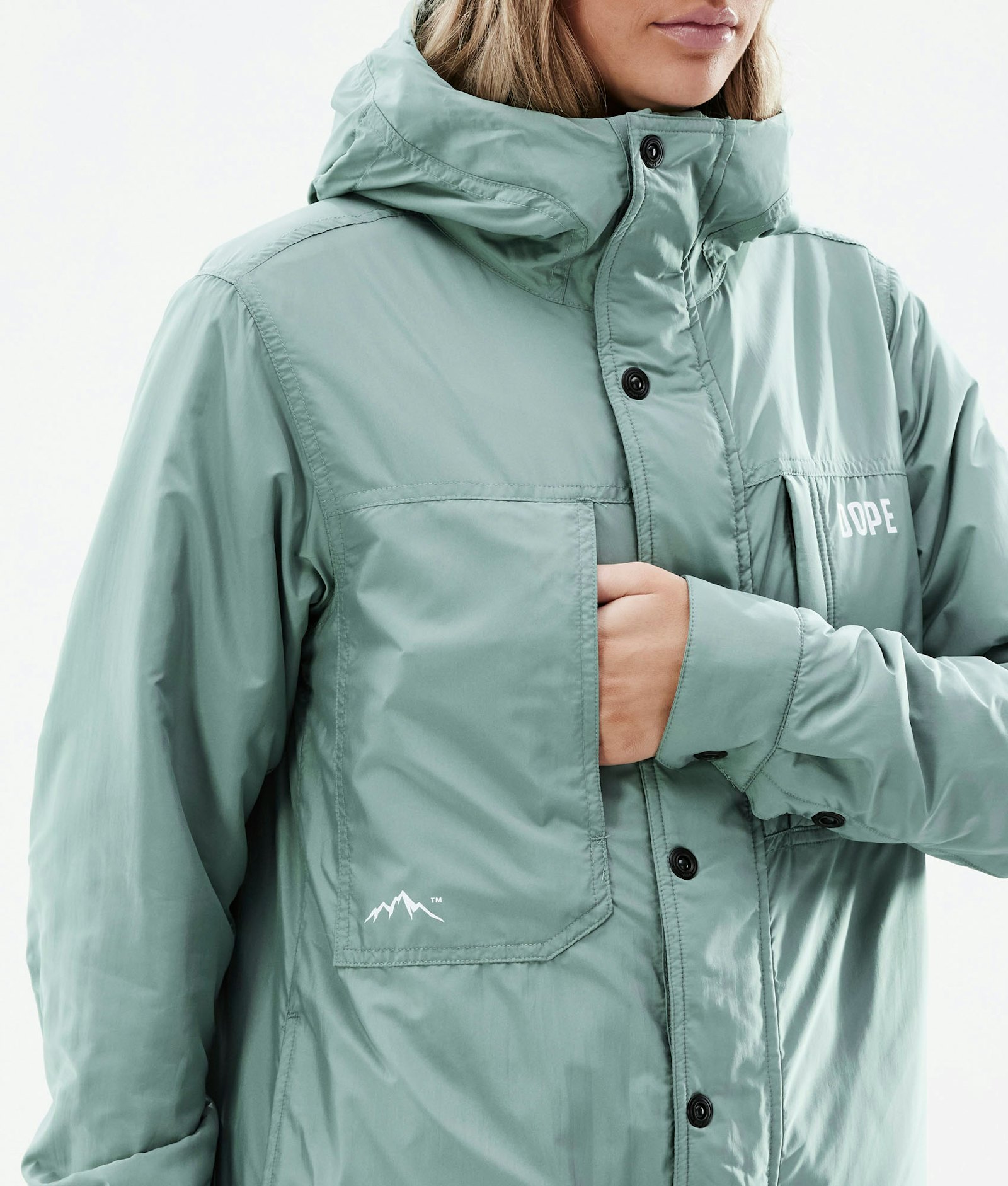 Insulated W Mellomlags jakke Outdoor Dame Faded Green
