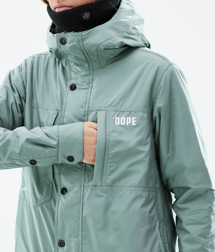 Dope Insulated W Midlayer Jas Dames Faded Green