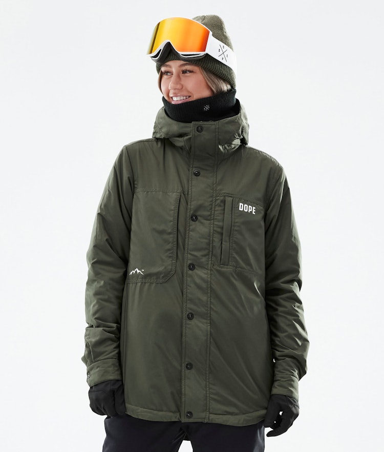 Dope Insulated W Veste - Couche intermédiaire Femme Olive Green