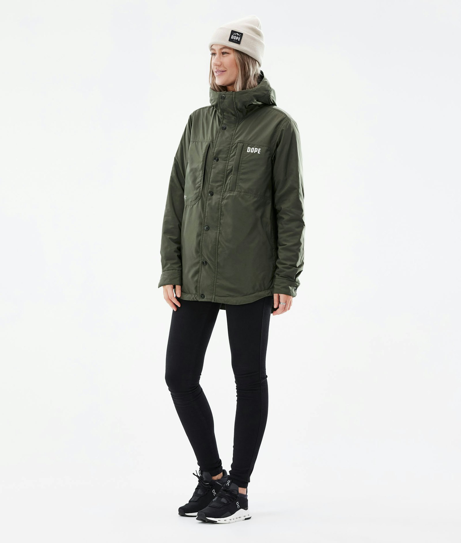Dope Insulated W Veste Outdoor - Couche intermédiaire Femme Olive Green