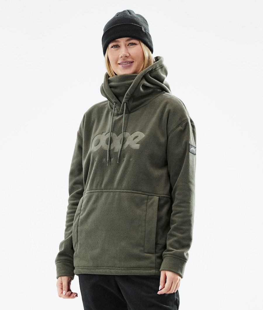  Cozy II W Pull Polaire Femme Olive Green