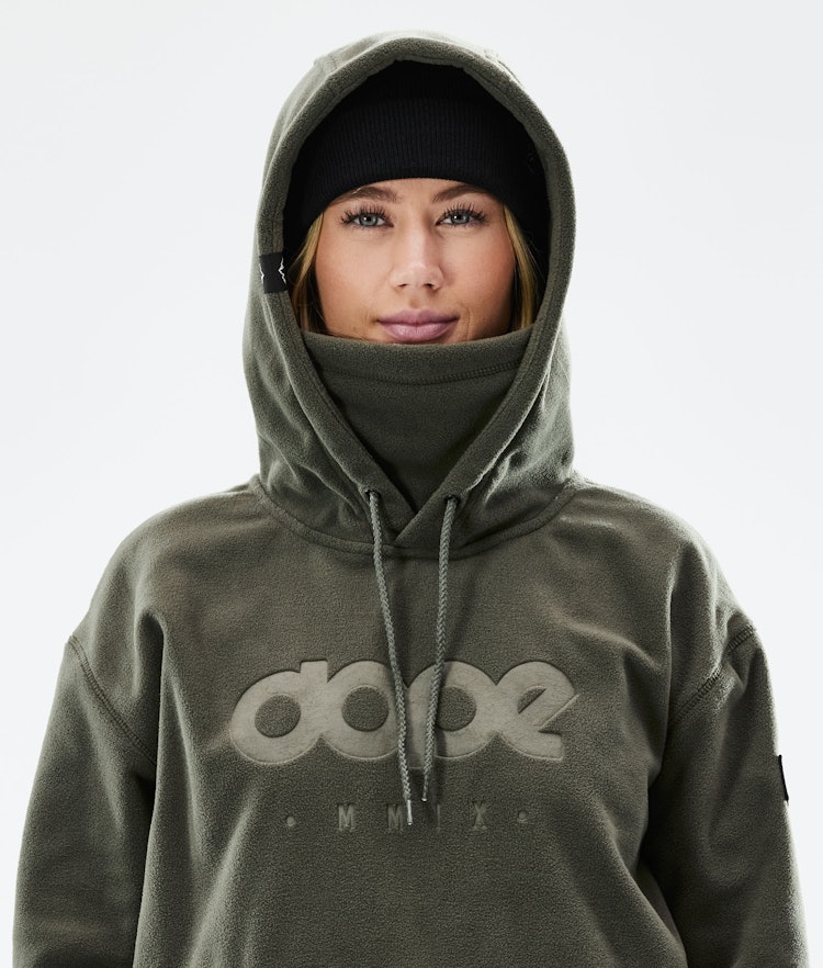 Dope Cozy II W 2021 Fleece-hoodie Dame Olive Green