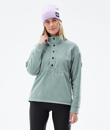 Dope Comfy W 2021 Fleece Sweater Women Faded Green Renewed