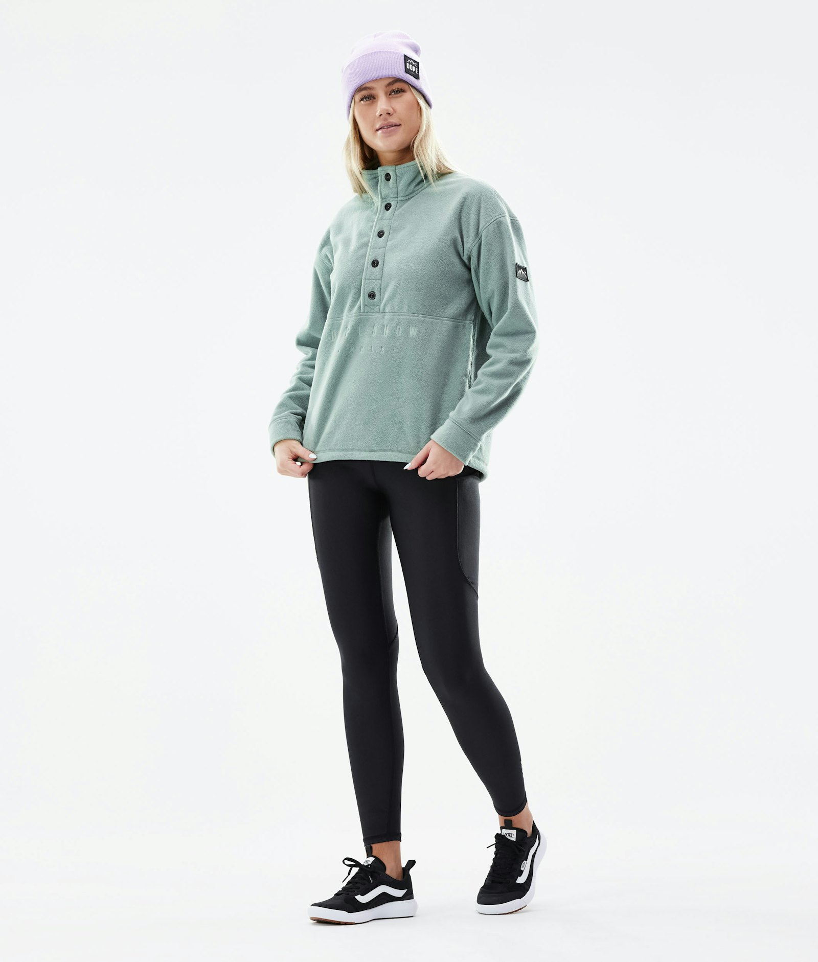 Comfy W 2021 Fleece Sweater Women Faded Green Renewed, Image 4 of 7