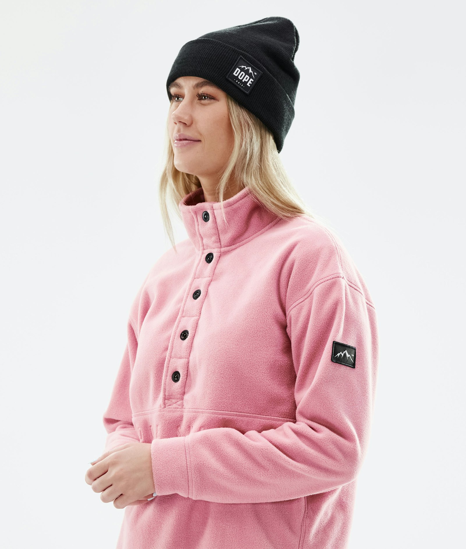 Dope Comfy W 2021 Fleece Trui Dames Pink