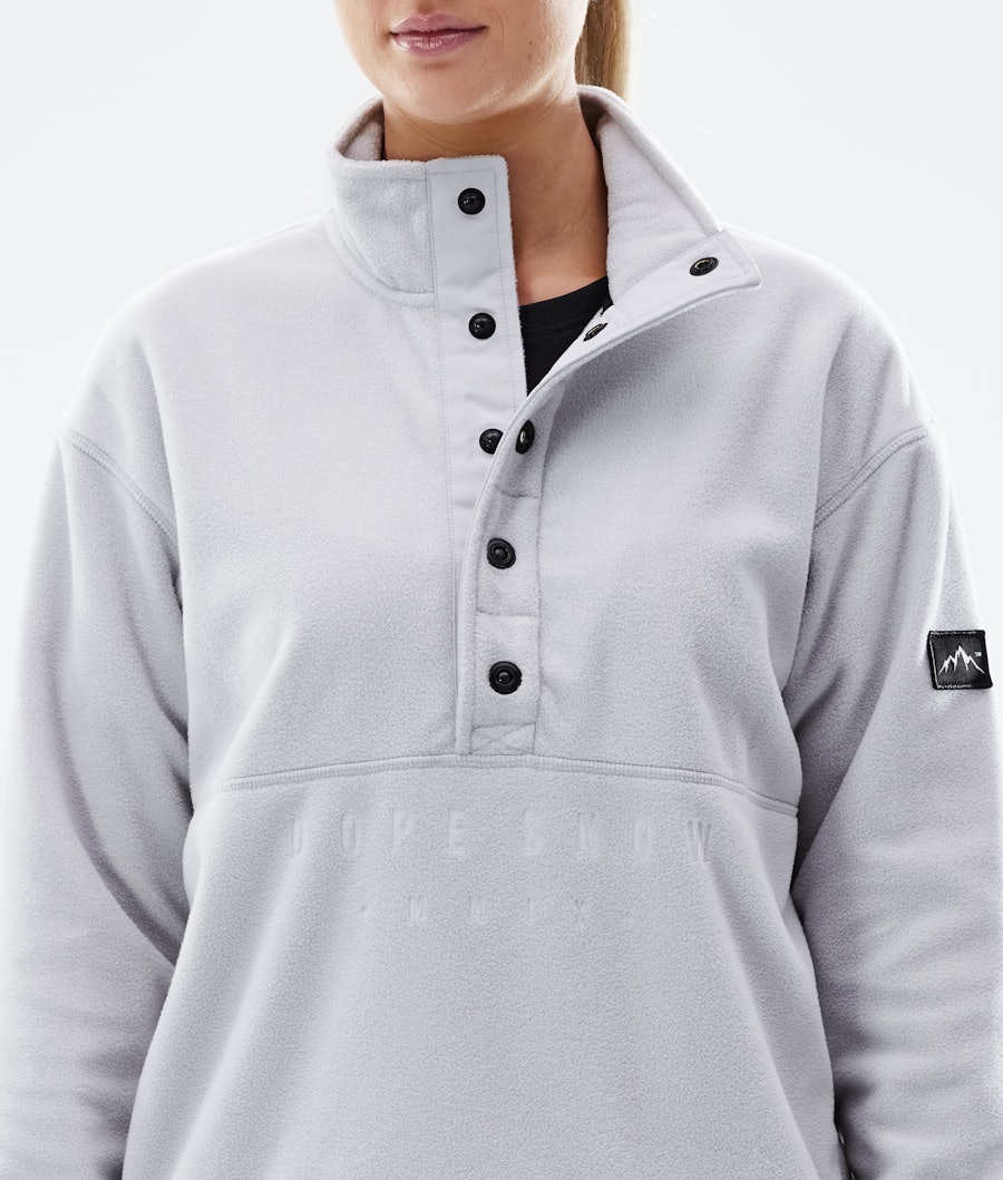 Dope Comfy W Women's Fleece Sweater Light Grey