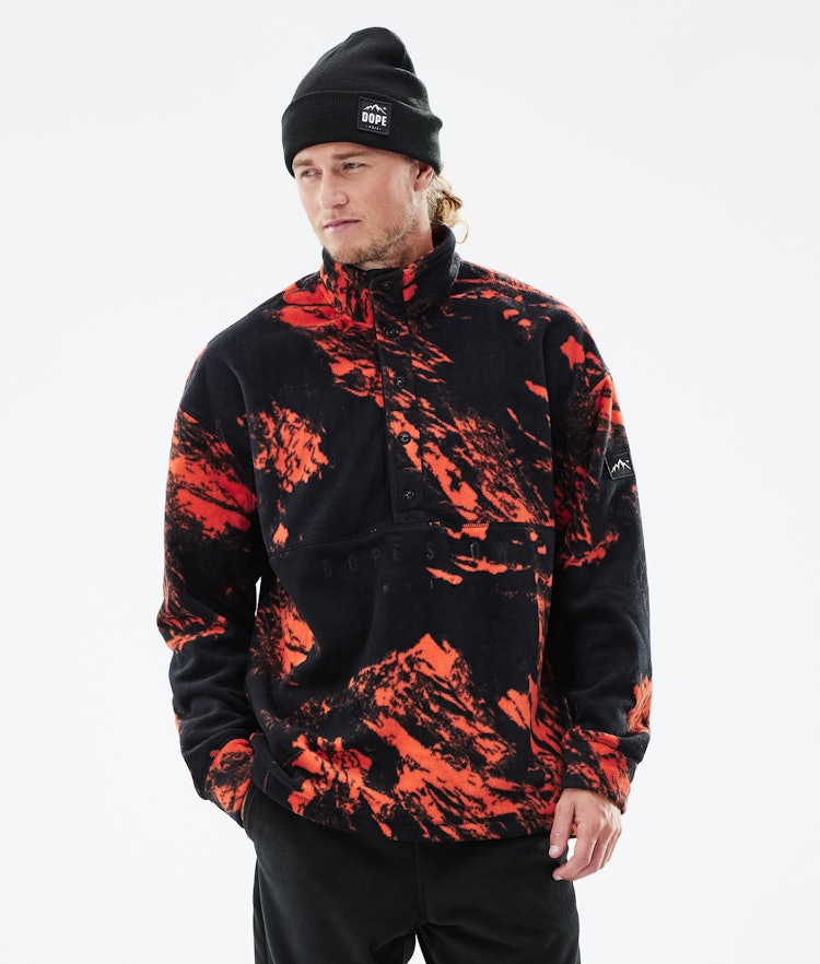 Dope Comfy 2021 Fleece Sweater Men Paint Orange, Image 1 of 6