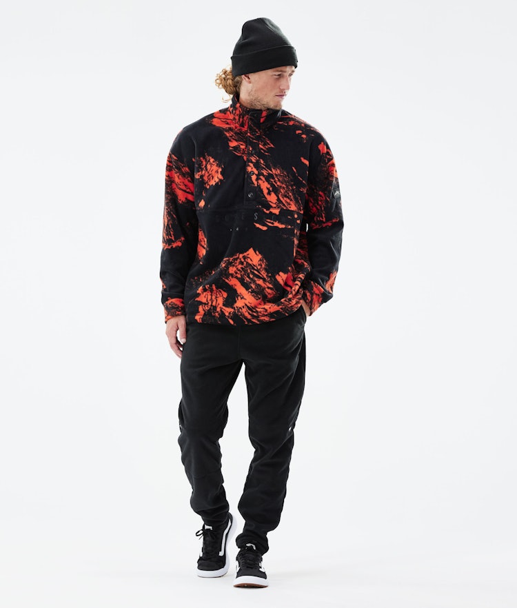 Dope Comfy 2021 Fleece Sweater Men Paint Orange, Image 4 of 6