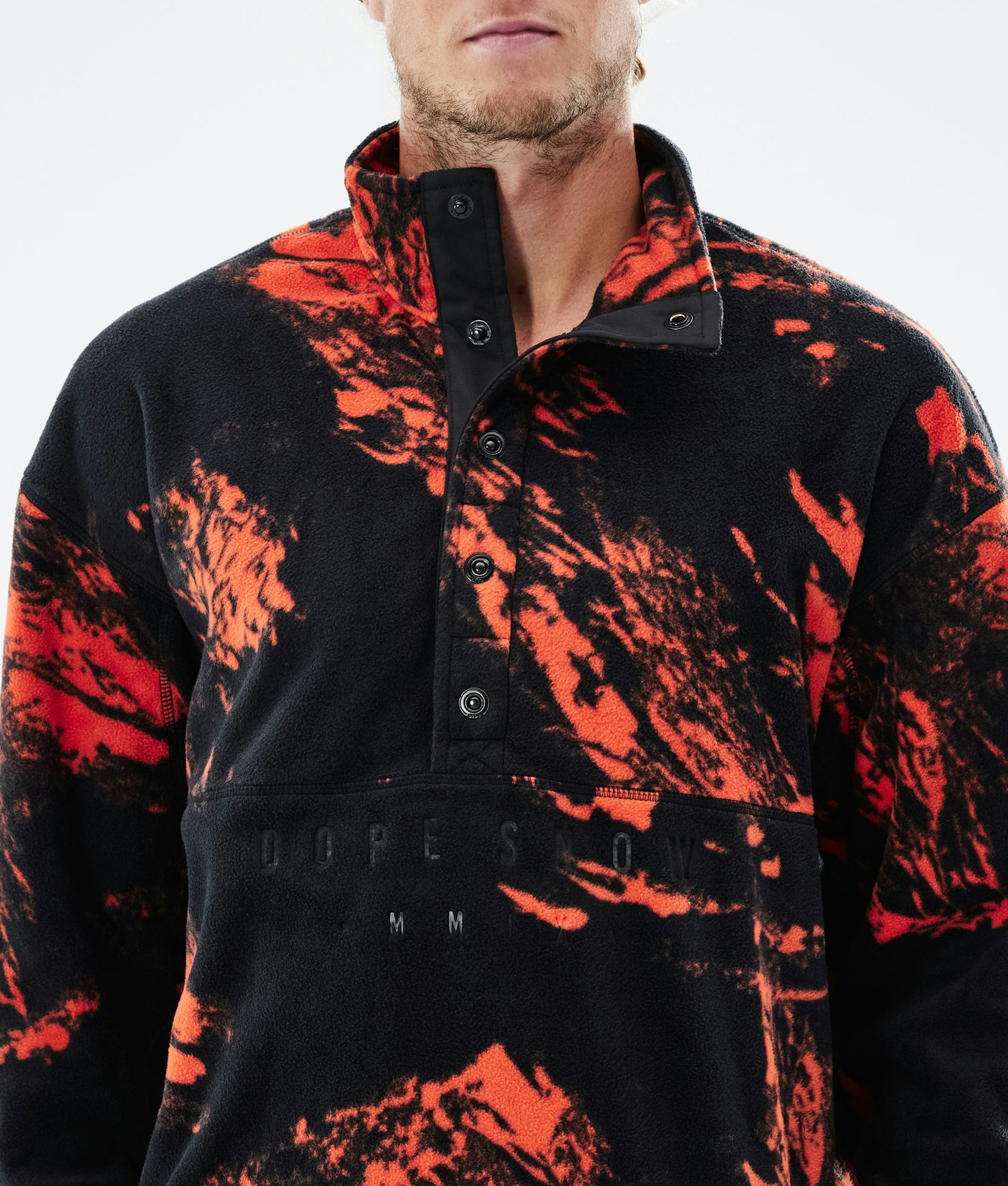 Comfy 2021 Fleece Sweater Men Paint Orange