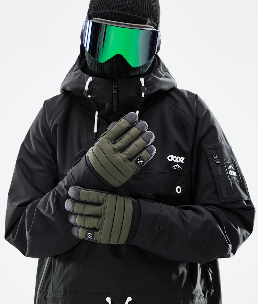 Ace 2021 Ski Gloves Olive Green