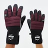 Dope Ace Ski Gloves Burgundy