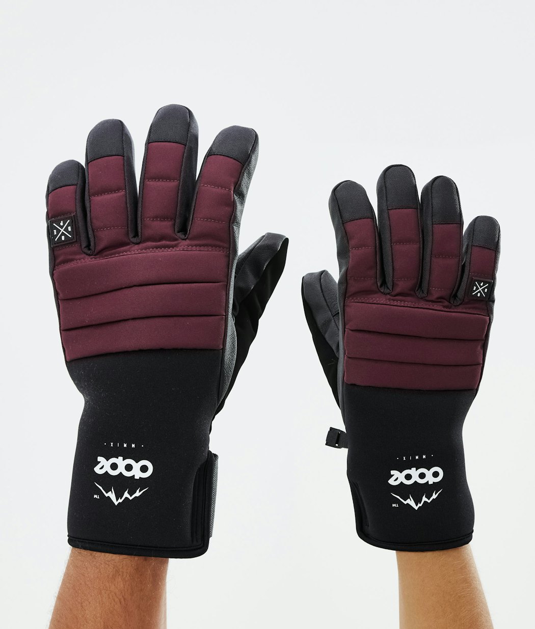 Dope Ace Men's Ski Gloves Burgundy