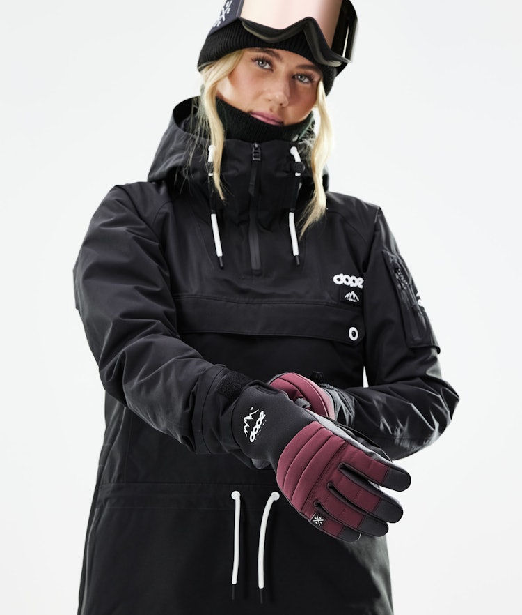Ace 2021 Ski Gloves Burgundy, Image 6 of 6