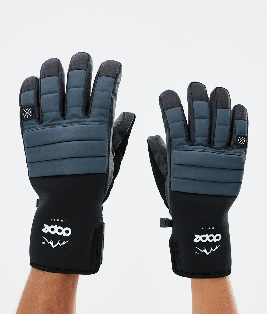 Dope Ace Ski Gloves Metal Blue