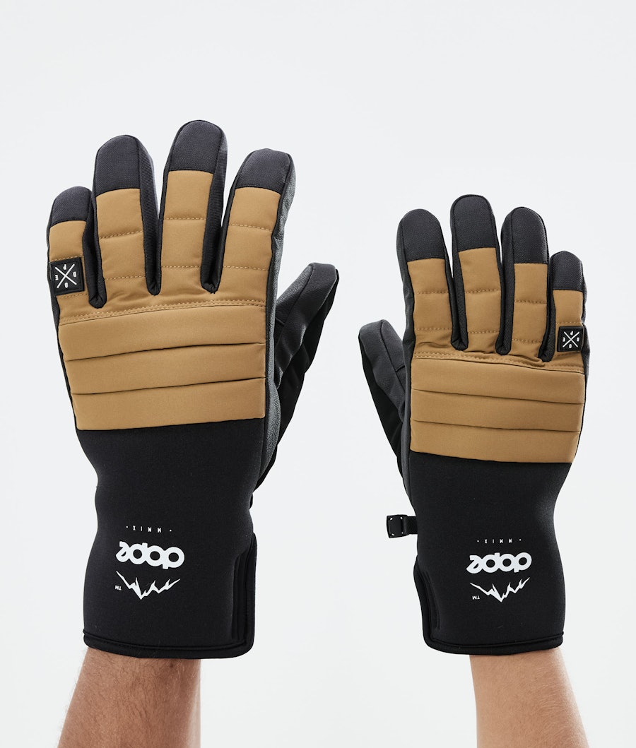 Dope Ace Glove Ski Gloves Gold
