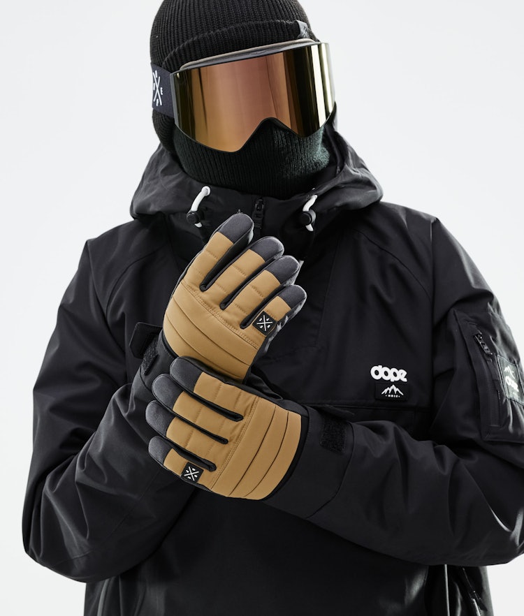 Ace 2021 Ski Gloves Gold