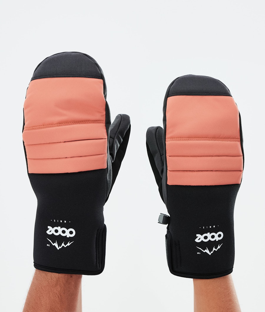 Dope Ace Mitt Ski Gloves Peach