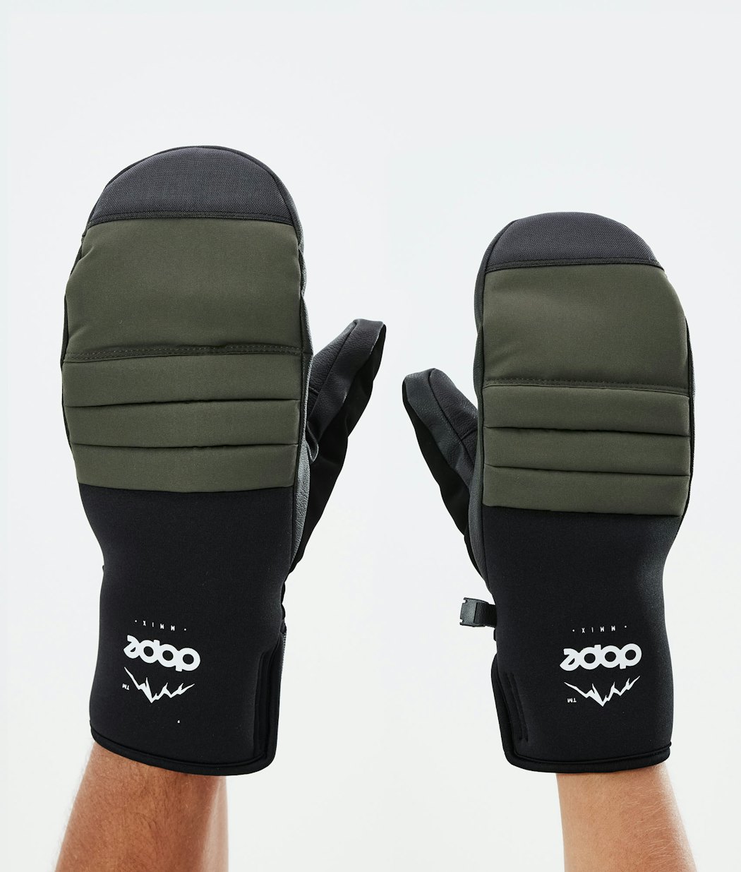 Dope Ace Men's Snow Mittens Olive Green