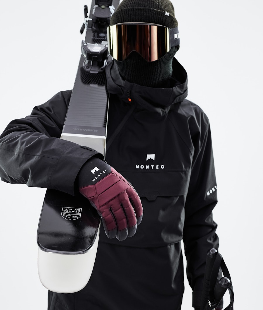 Montec Kilo Men's Ski Gloves Burgundy