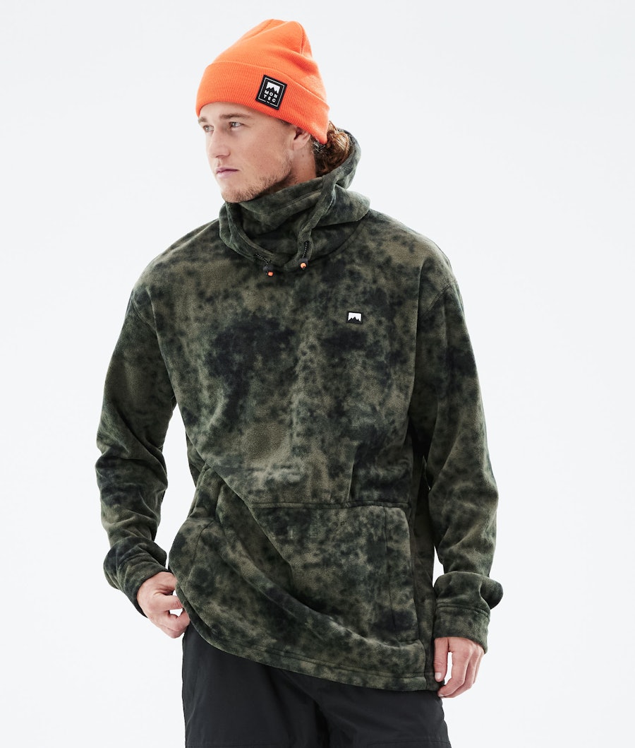 Delta Pull Polaire Homme Olive Green Tiedye