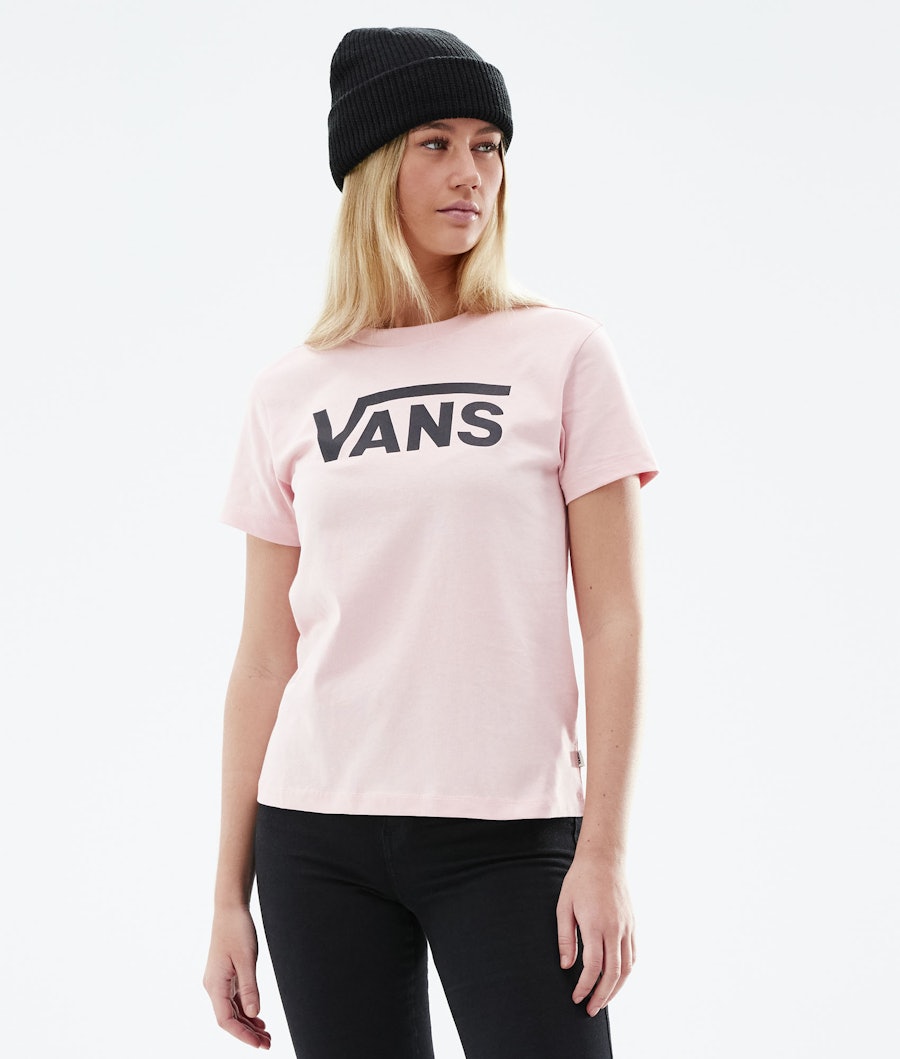 Vans Flying V Crew T-shirt Dames Powder Pink