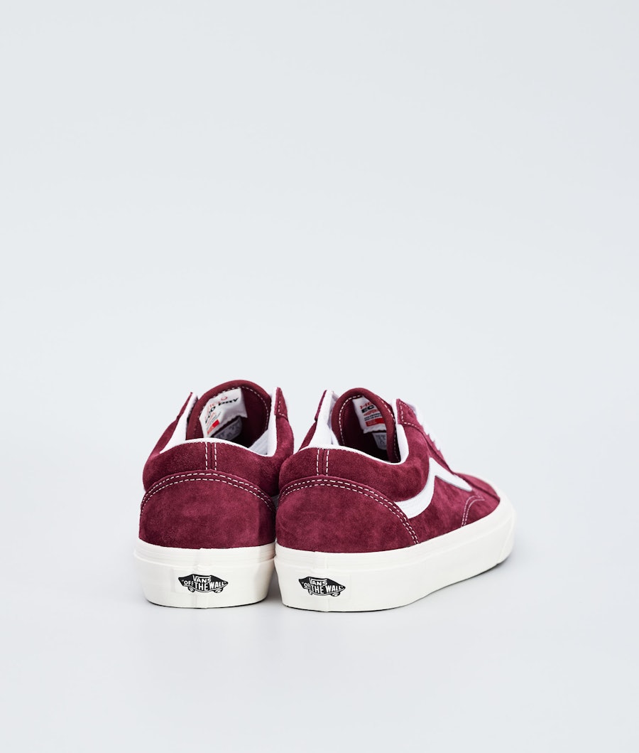 Vans Old Skool Chaussures Femme (Pig Suede)Pomegranate/Snow White