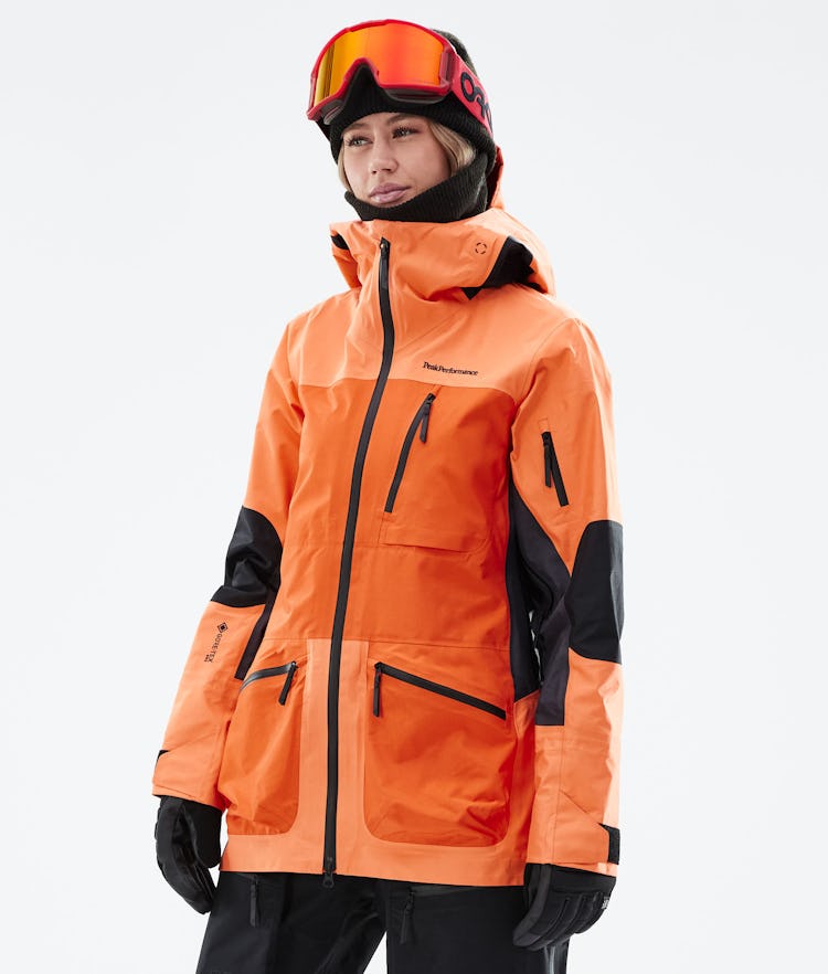 Peak Vertical PRO Skijakke Dame Light Orange - Orange | Ridestore.com