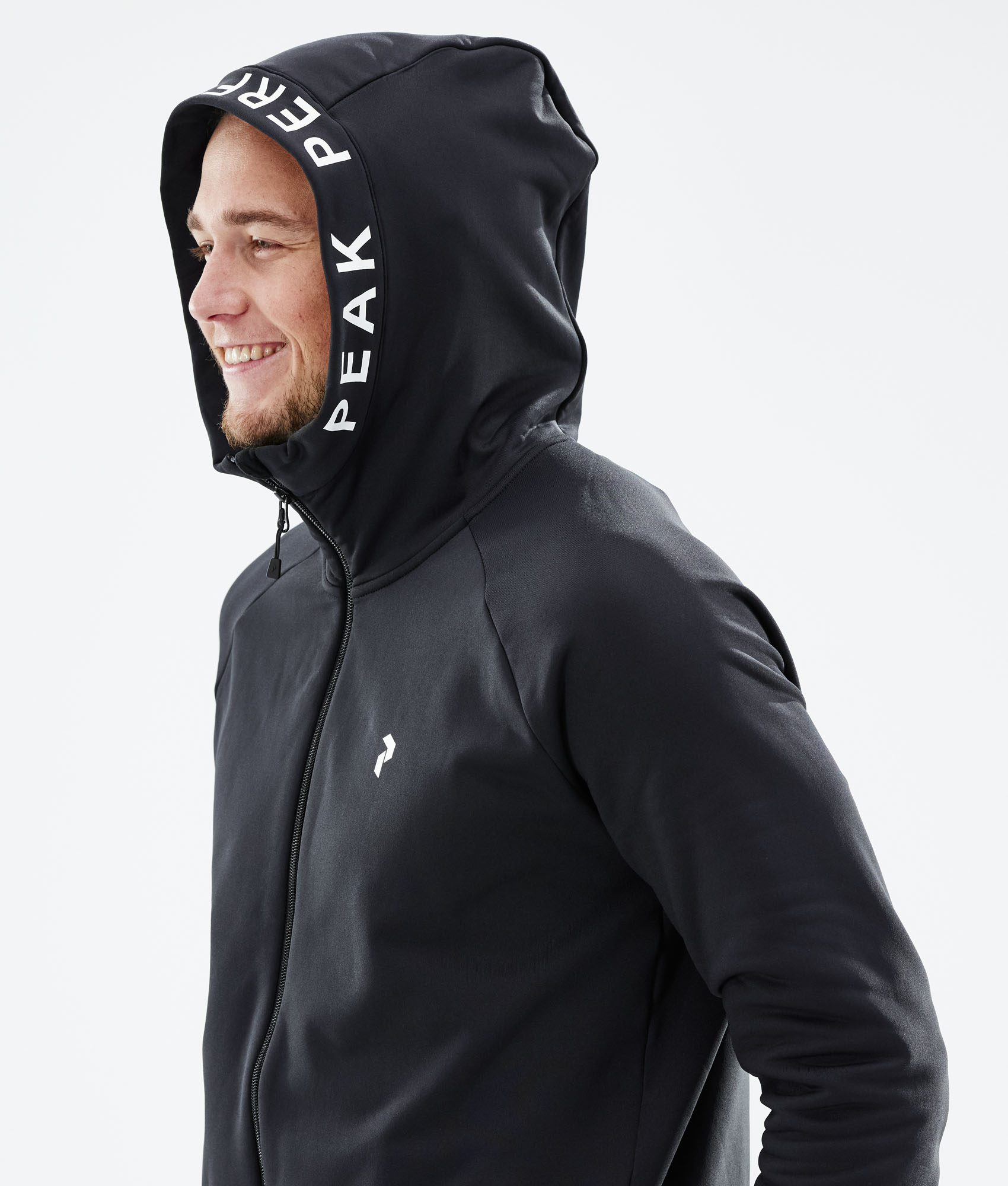 rider zip hood black