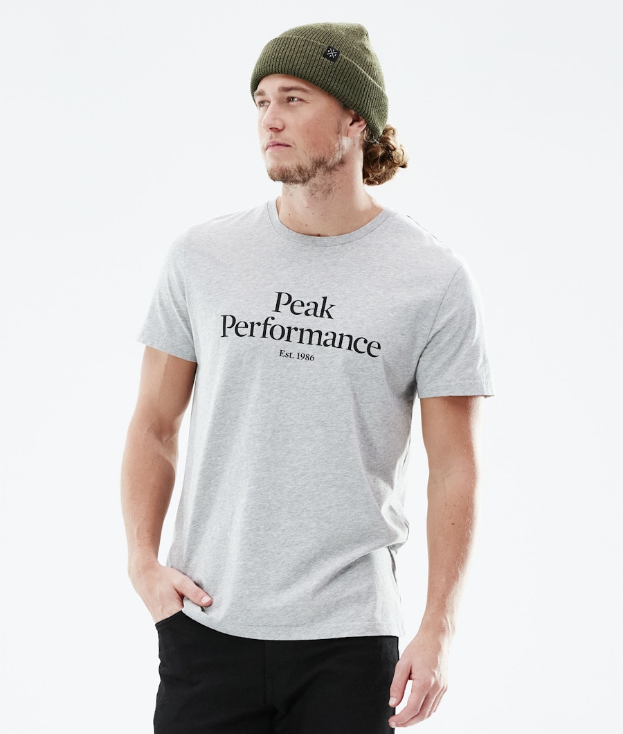 Peak Performance Original T-shirt Med Grey Melange