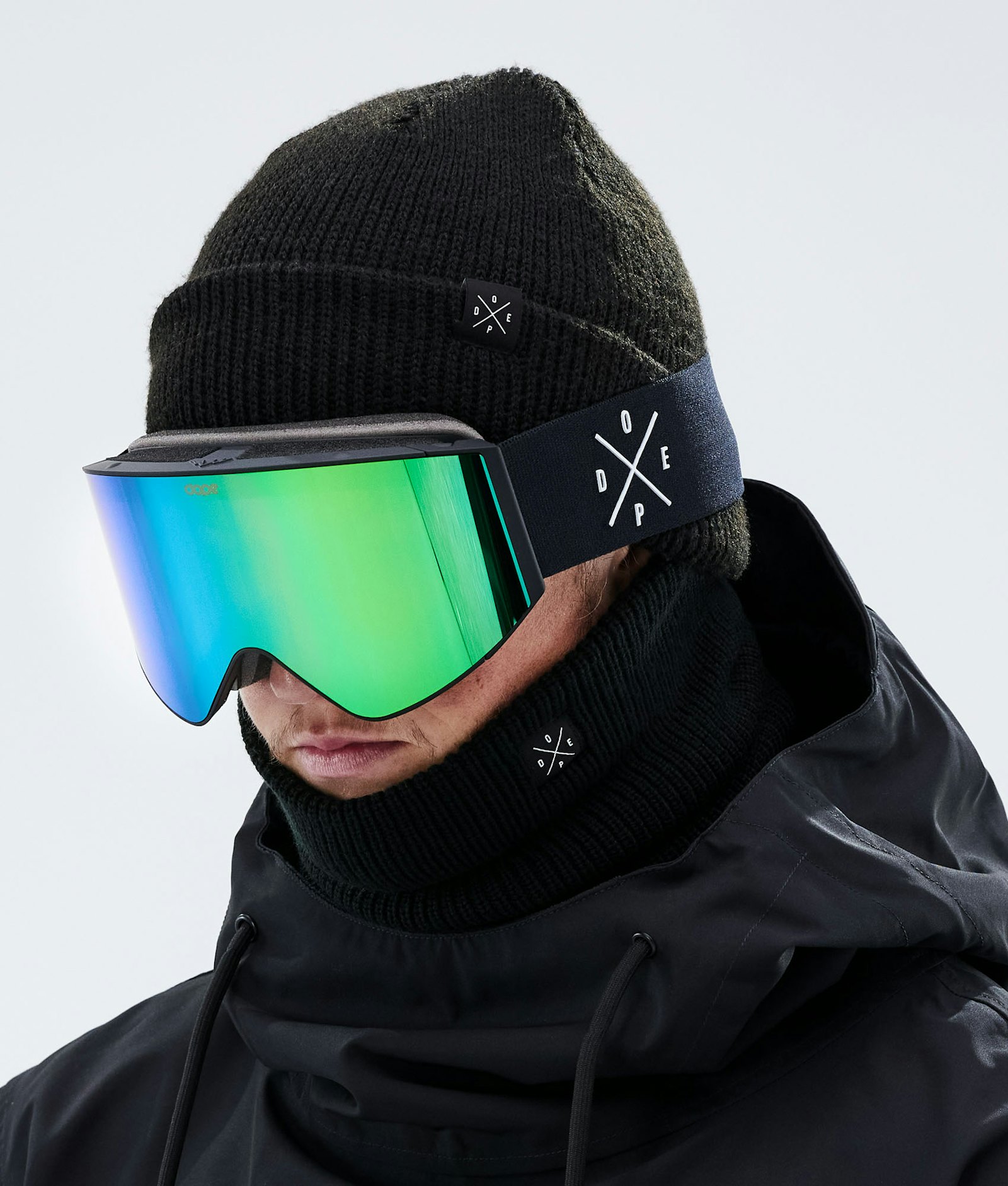 Sight 2021 Masque de ski Black/Green Mirror
