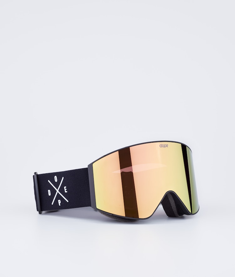 Dope Sight 2021 Gafas de esquí Hombre Black/Champagne Mirror