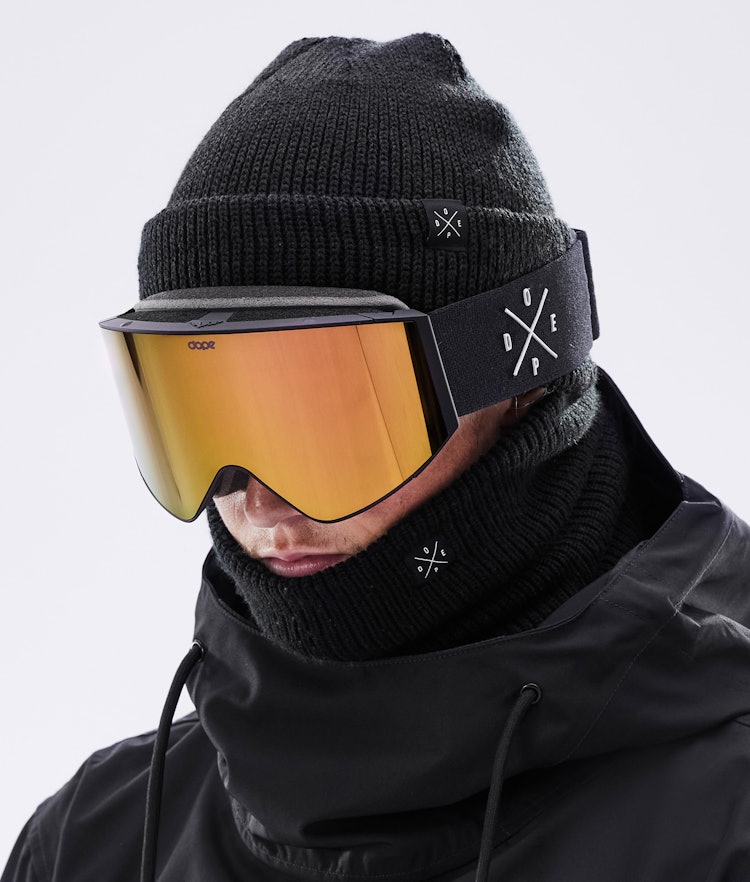 Dope Sight 2021 Gafas de esquí Hombre Black/Champagne Mirror - Negro