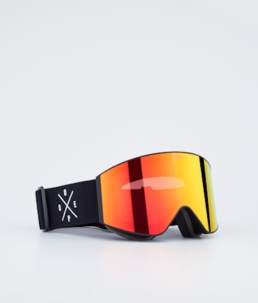 Sight 2021 Ski Goggles Black/Red Mirror