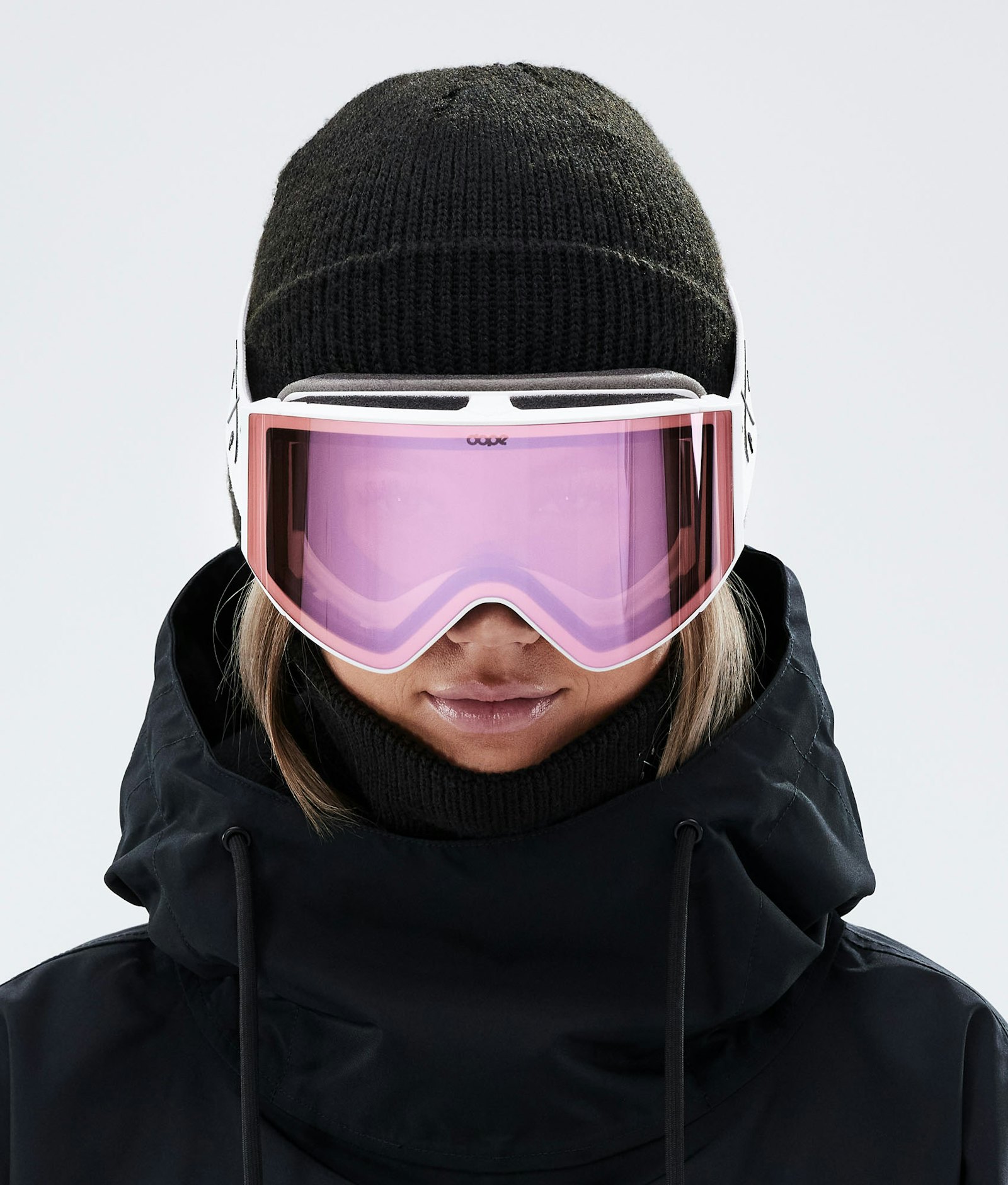 Dope Sight Masque de ski Homme White W/White Pink Mirror