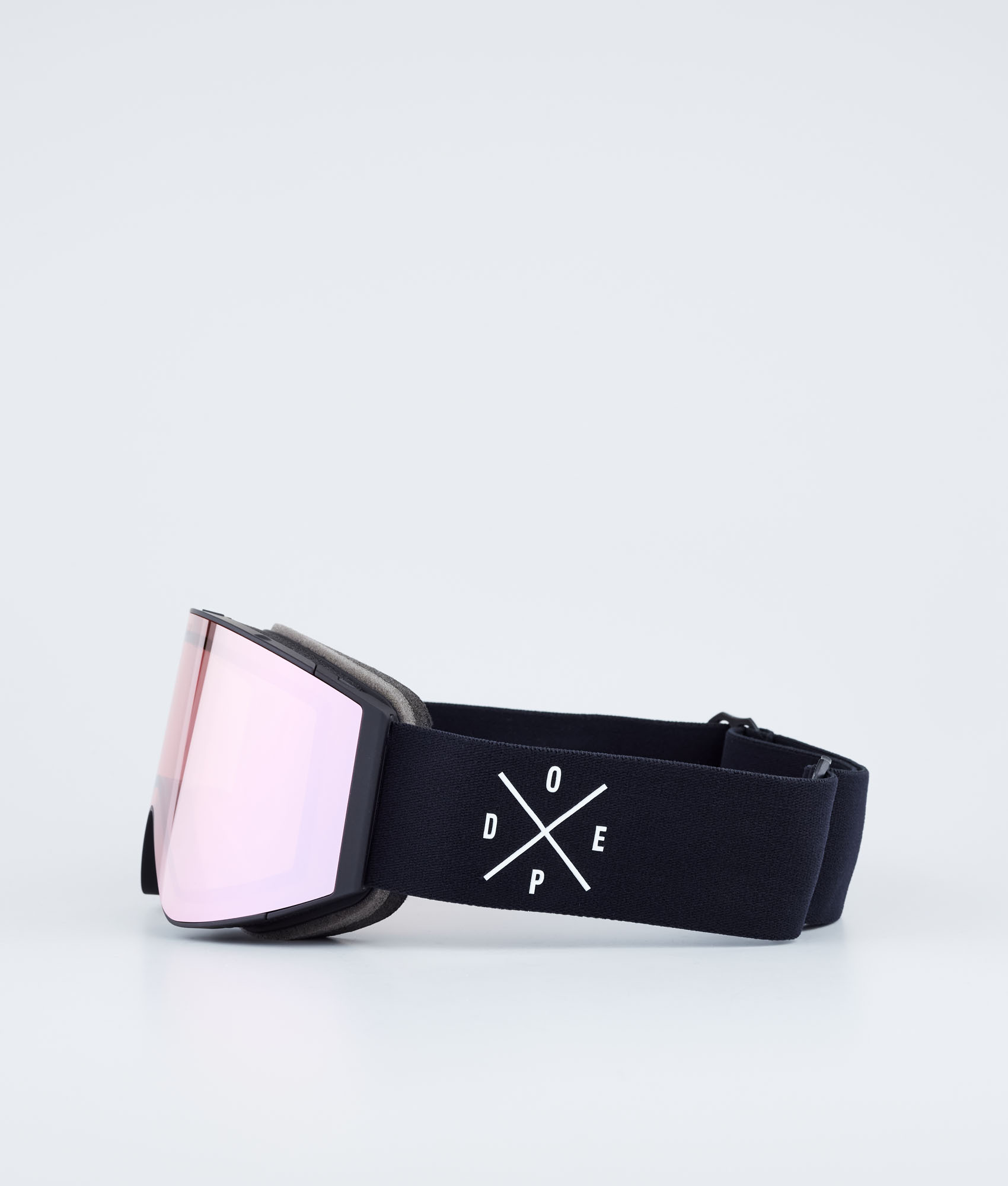 Dope Sight Men's Ski Goggle Black/Pink Mirror