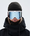 Dope Sight 2021 Masque de ski White/Blue Mirror